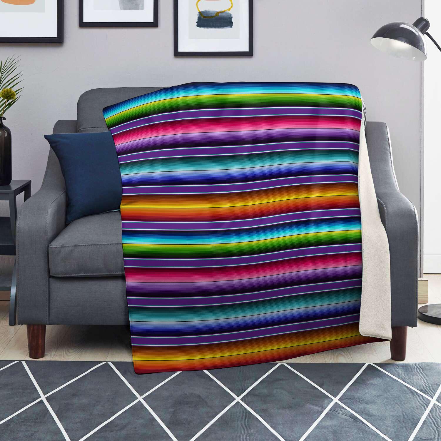 Baja Serape Print Blanket-grizzshop