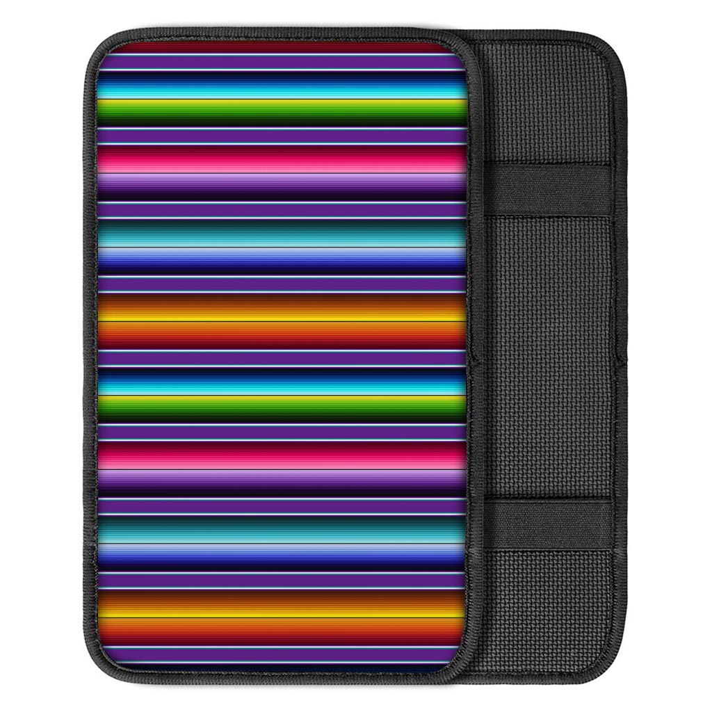 Baja Serape Print Car Console Cover-grizzshop