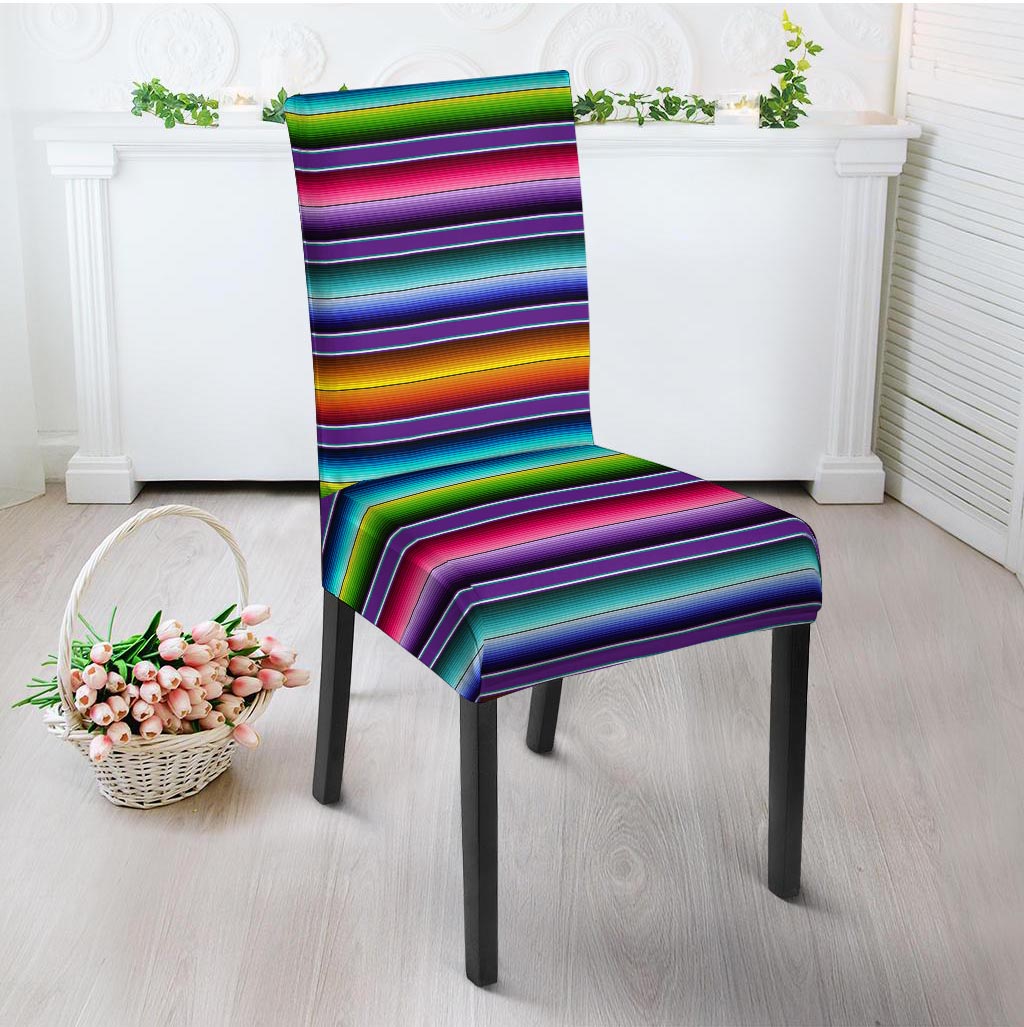 Baja Serape Print Chair Cover-grizzshop