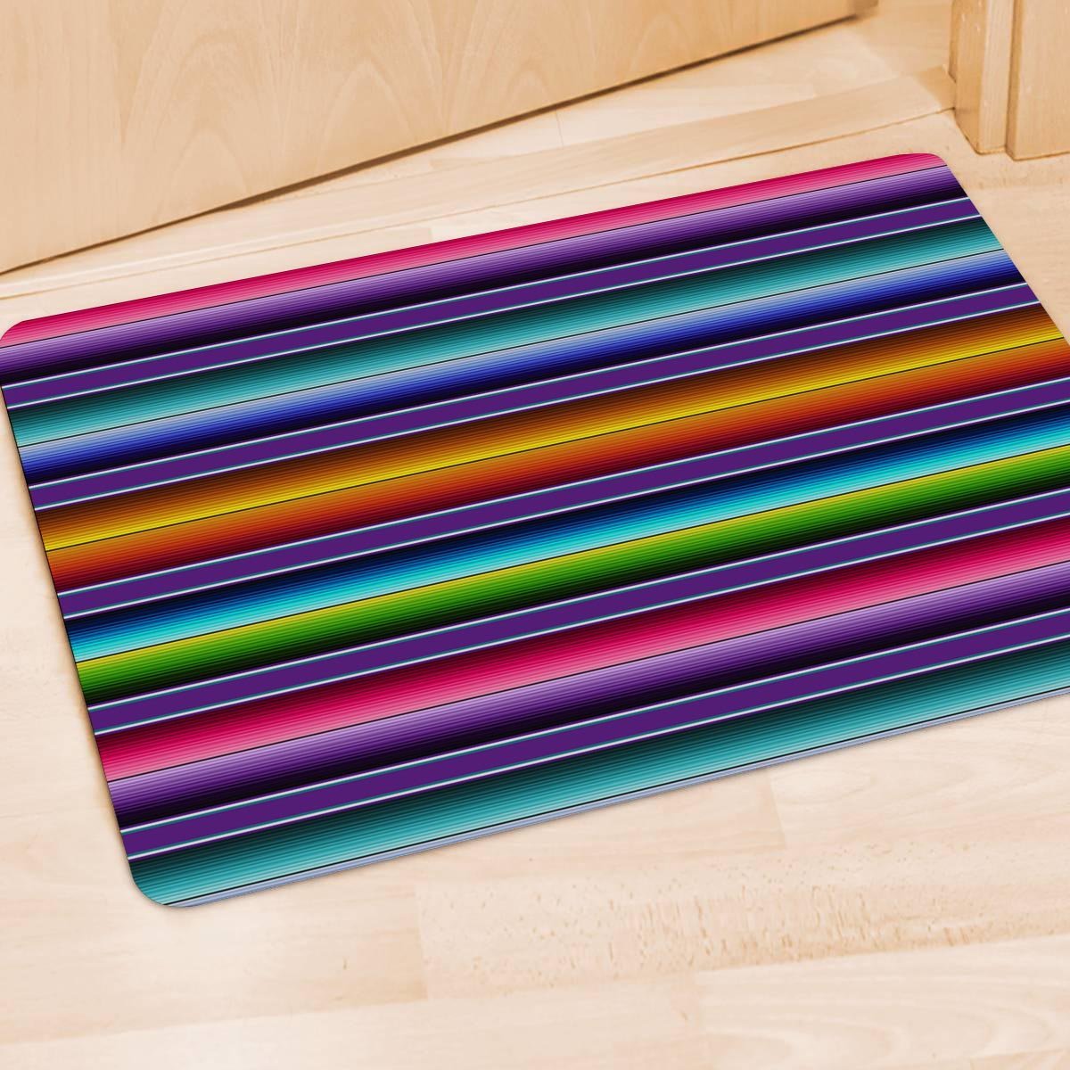 Baja Serape Print Door Mat-grizzshop