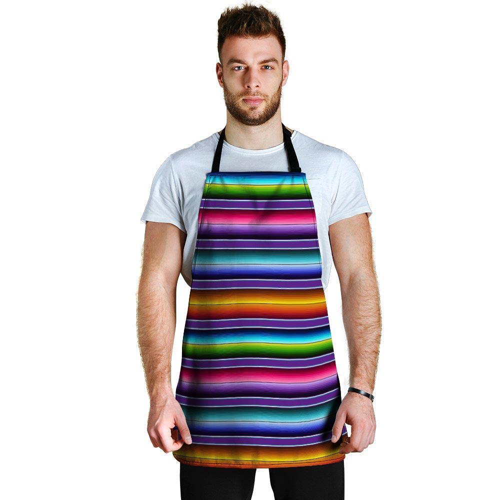 Baja Serape Print Men's Apron-grizzshop