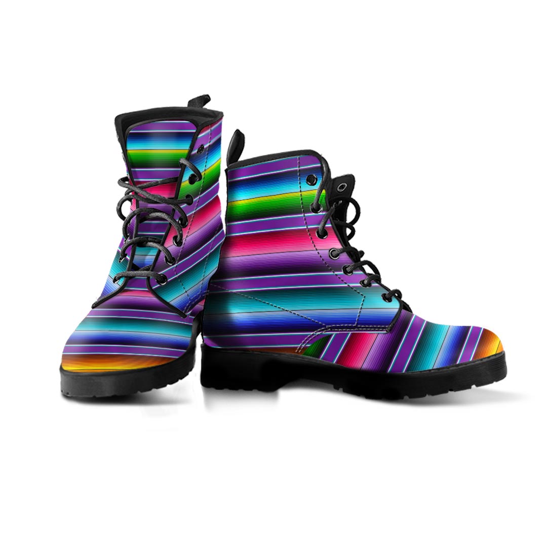 Baja Serape Print Men's Boots-grizzshop