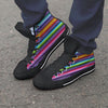 Baja Serape Print Men's High Top Shoes-grizzshop