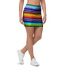 Baja Serape Print Mini Skirt-grizzshop