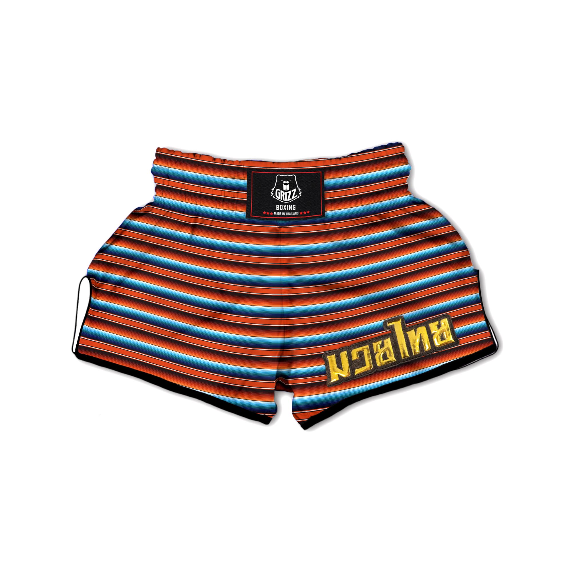 Baja Serape Print Muay Thai Boxing Shorts-grizzshop