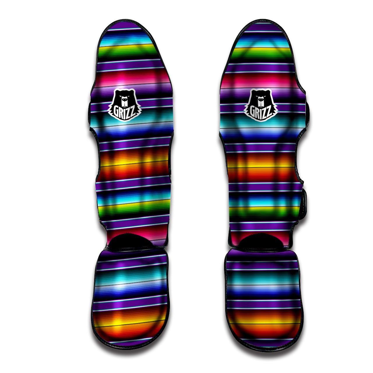 Baja Serape Print Muay Thai Shin Guard-grizzshop