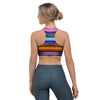 Baja Serape Print Sports Bra-grizzshop