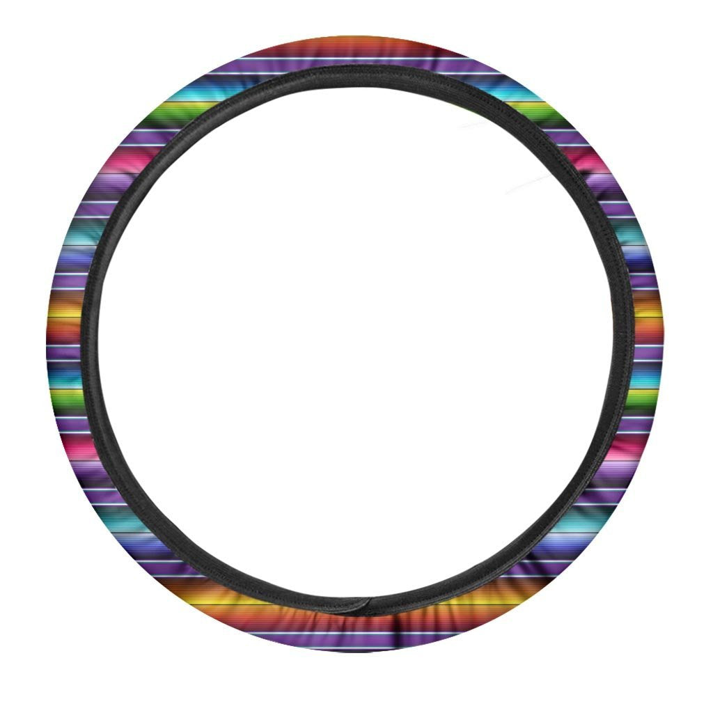 Baja Serape Print Steering Wheel Cover-grizzshop