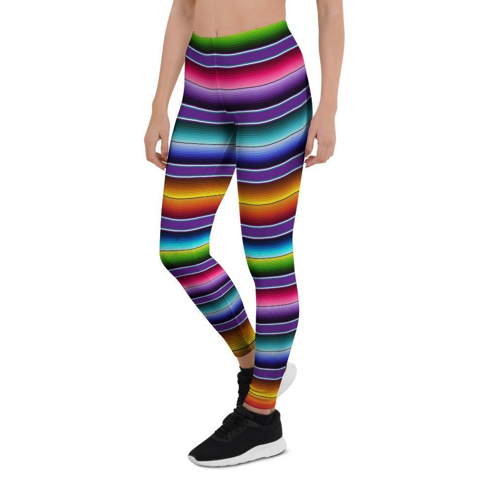 Baja Serape Print Women's Leggings-grizzshop