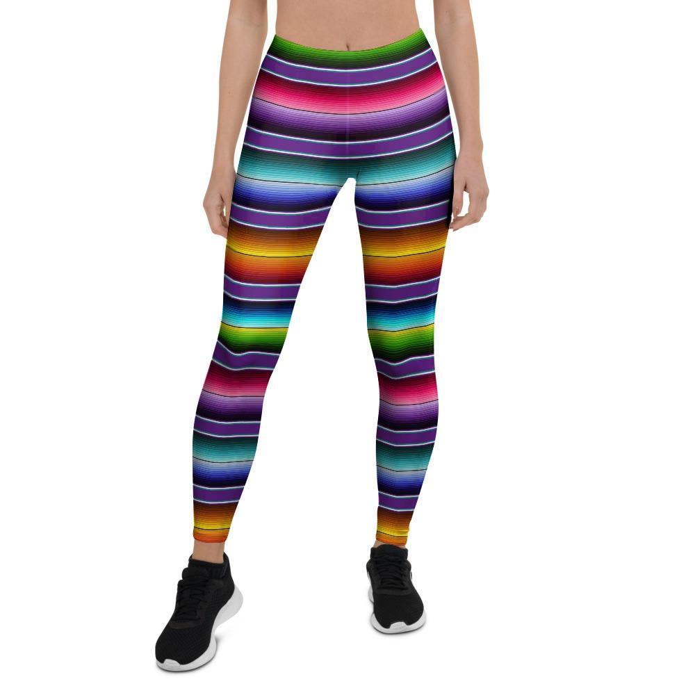 Baja Serape Print Women's Leggings-grizzshop