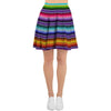 Baja Serape Print Women's Skirt-grizzshop