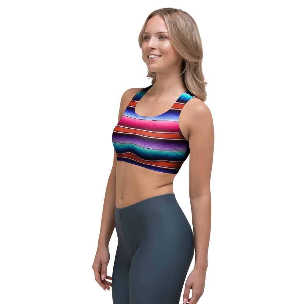 Baja Serape Sports Bra-grizzshop