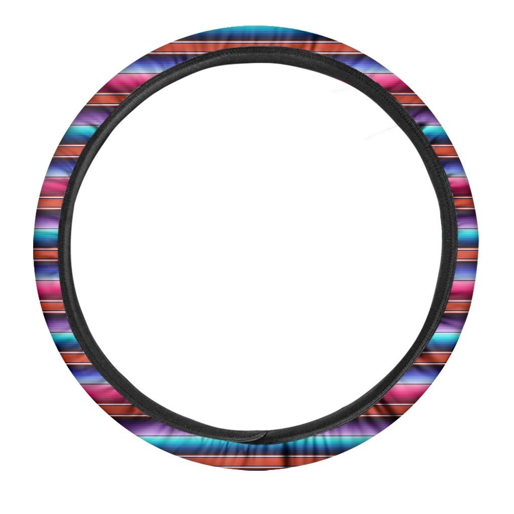 Baja Serape Steering Wheel Cover-grizzshop