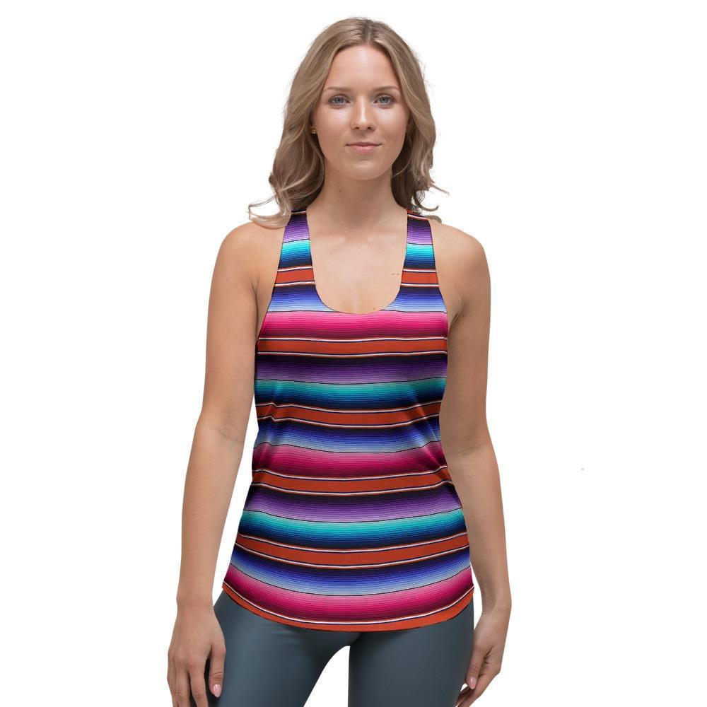 Baja Serape Women's Racerback Tank Top-grizzshop