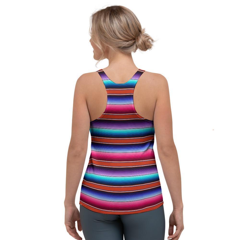 Baja Serape Women's Racerback Tank Top-grizzshop