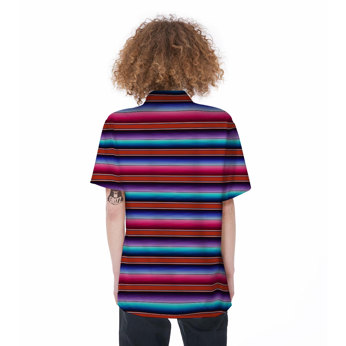 Baja Serape Women's Short Sleeve Shirts-grizzshop