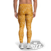 Bakery Yellow Print Pattern Men's Leggings-grizzshop