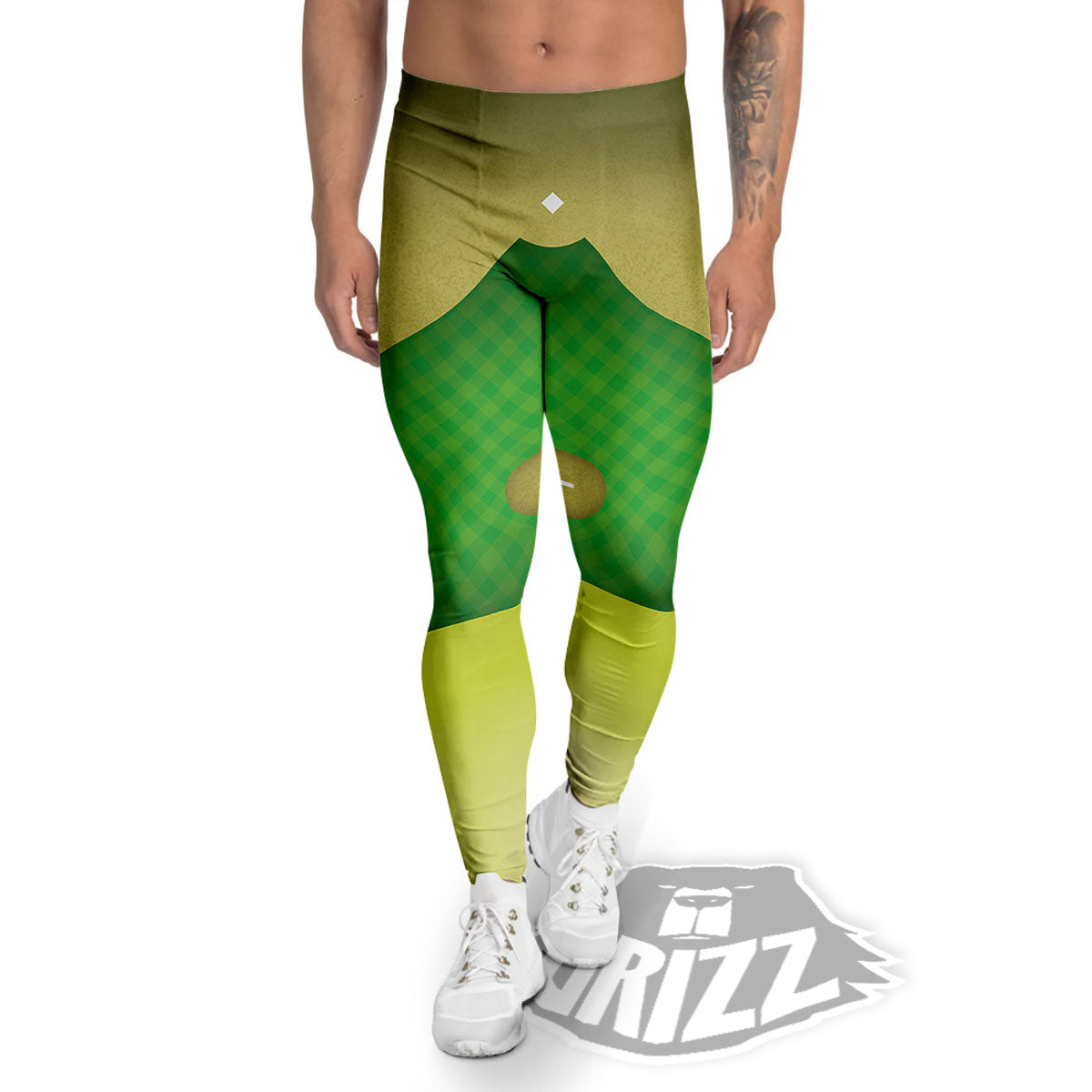 Ball And Softball Field Print Men's Leggings-grizzshop