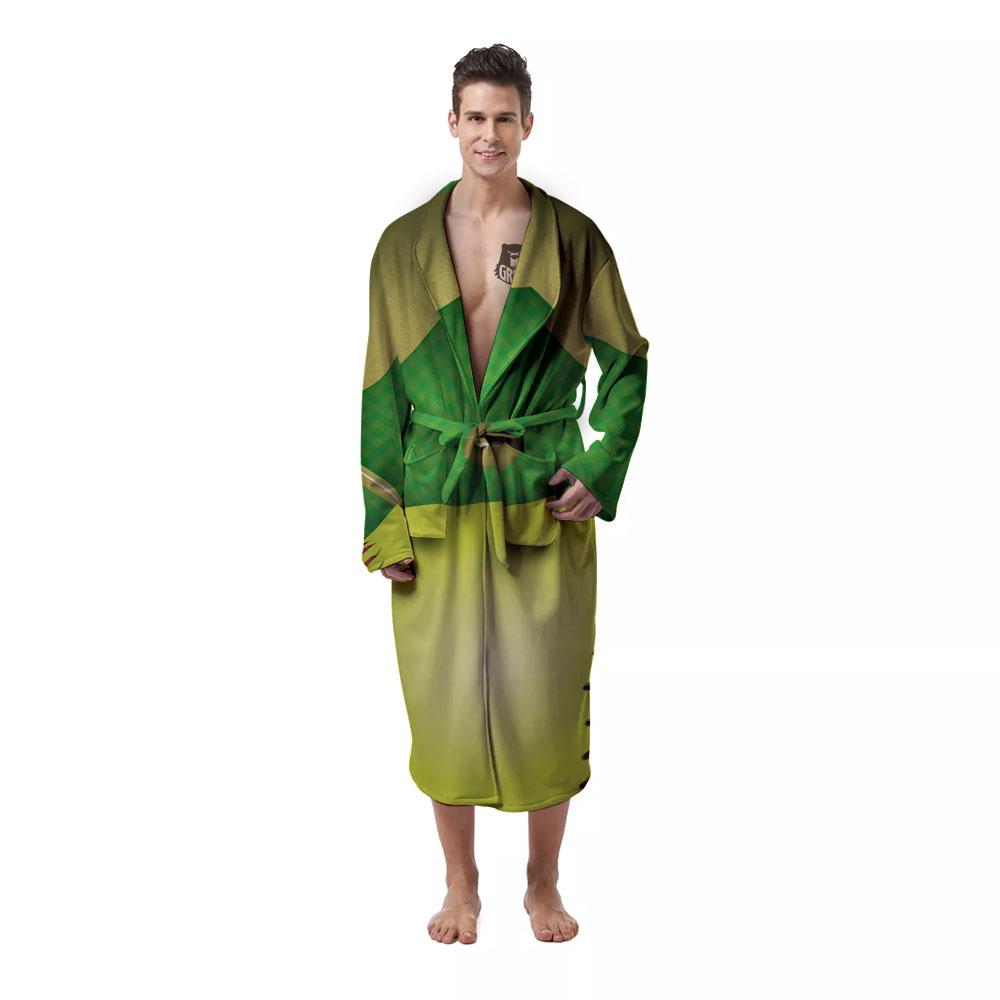 Ball And Softball Field Print Men's Robe-grizzshop