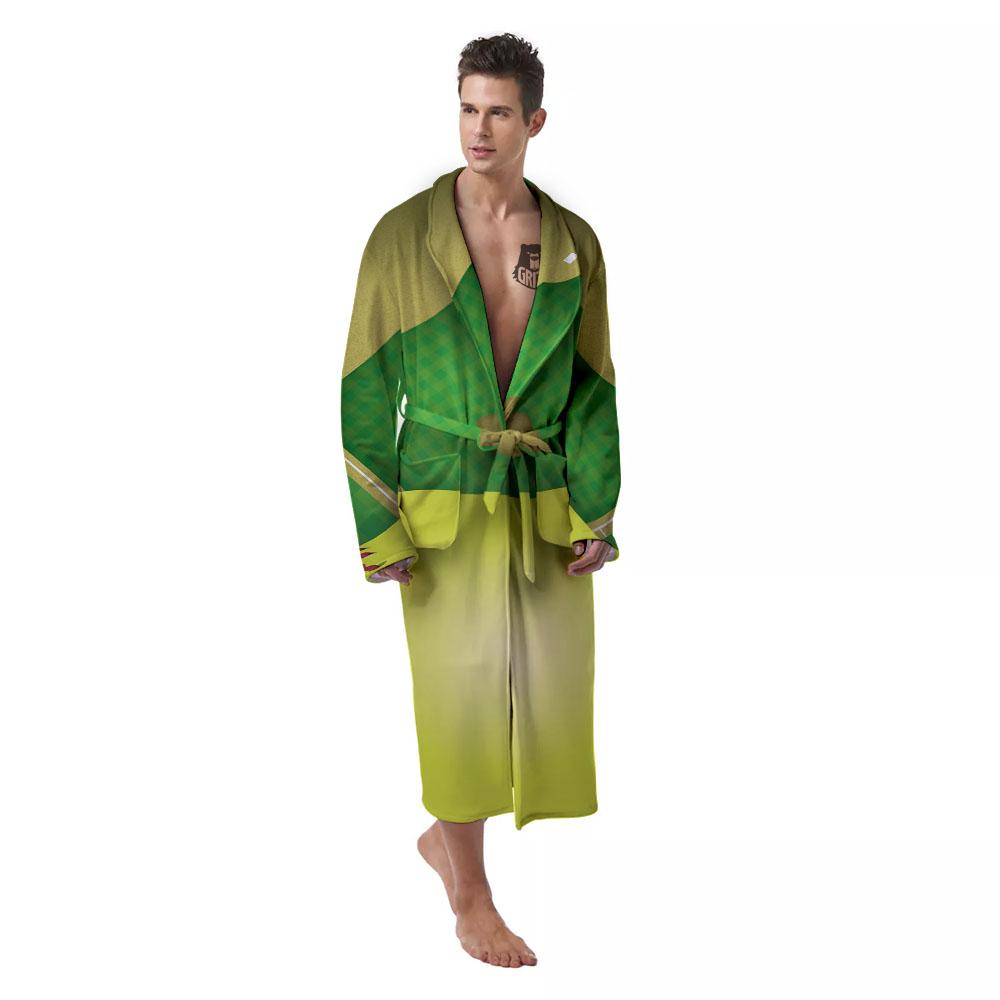 Ball And Softball Field Print Men's Robe-grizzshop