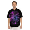 Ball Plasma Print Men's Short Sleeve Shirts-grizzshop