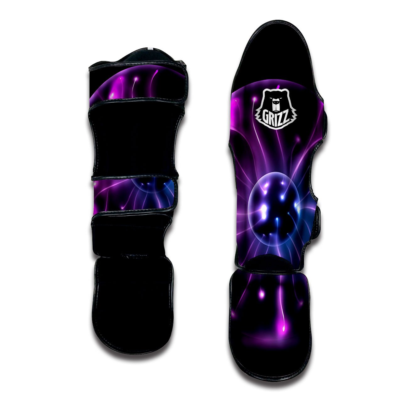 Ball Plasma Print Muay Thai Shin Guards-grizzshop