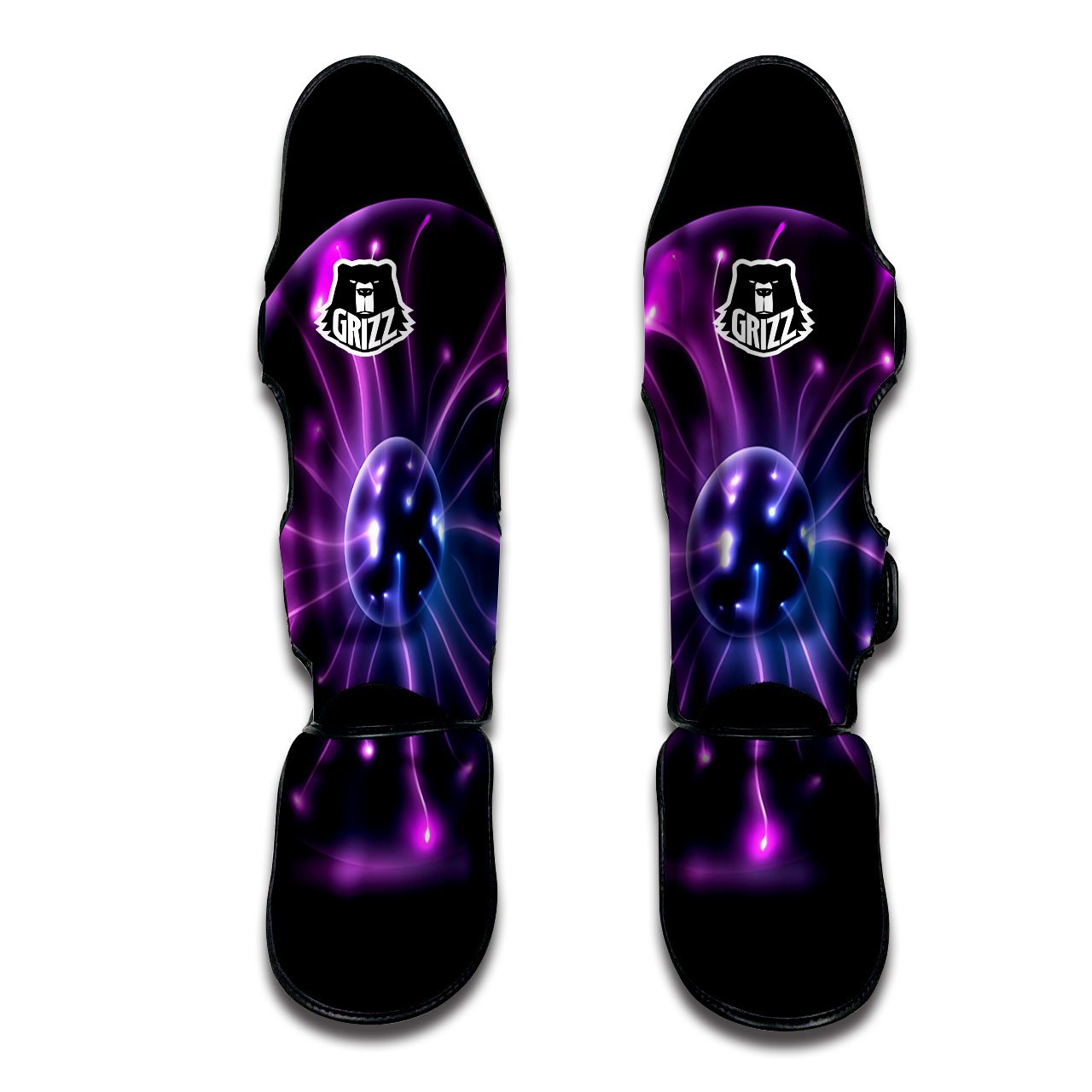 Ball Plasma Print Muay Thai Shin Guards-grizzshop