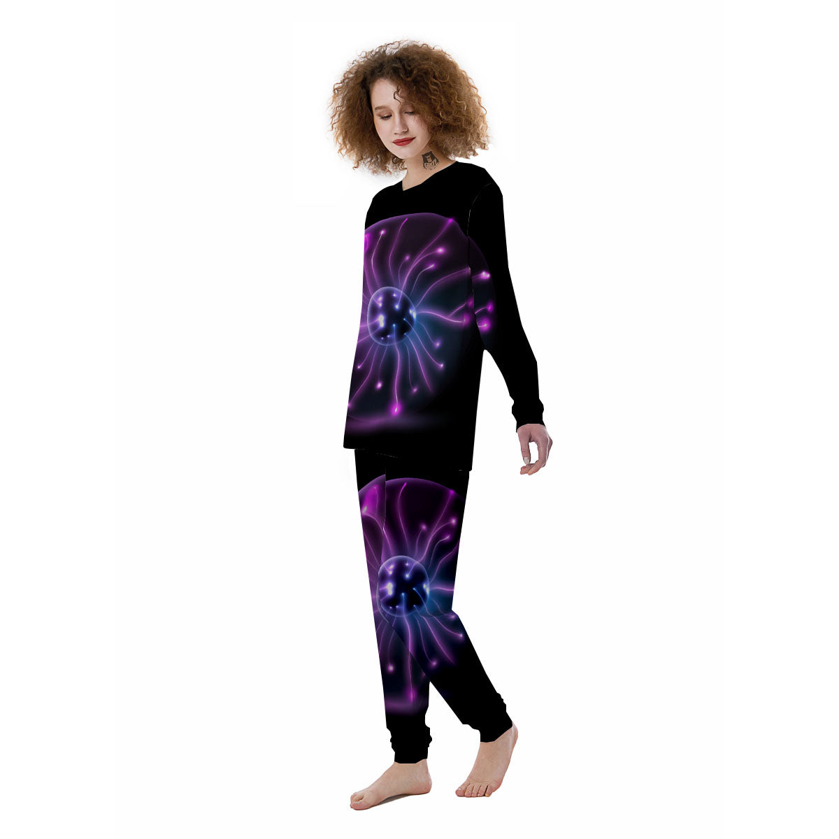 Ball Plasma Print Women's Pajamas-grizzshop