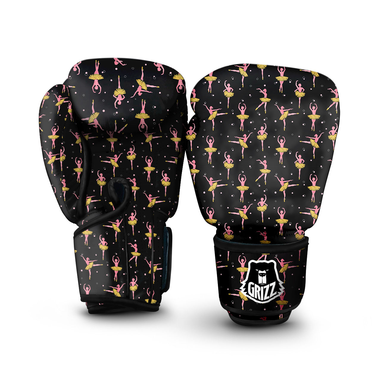 Ballet Dancing Print Pattern Boxing Gloves-grizzshop