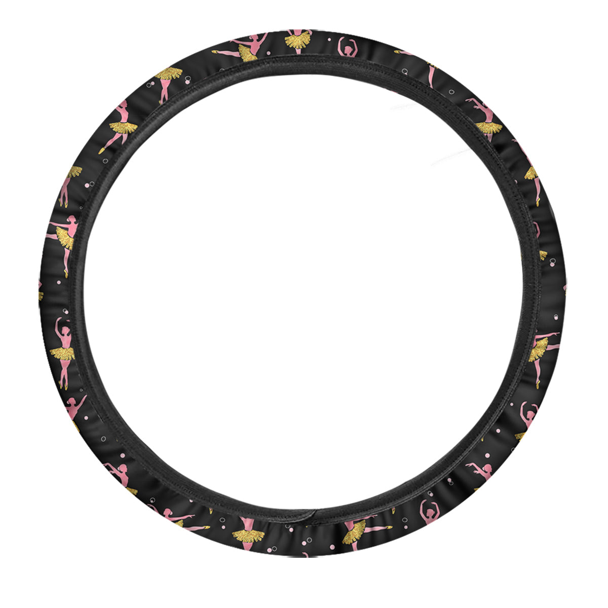 Ballet Dancing Print Pattern Car Steering Wheel Cover-grizzshop