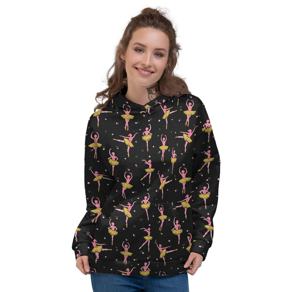 Ballet Dancing Print Pattern Women's Hoodie-grizzshop