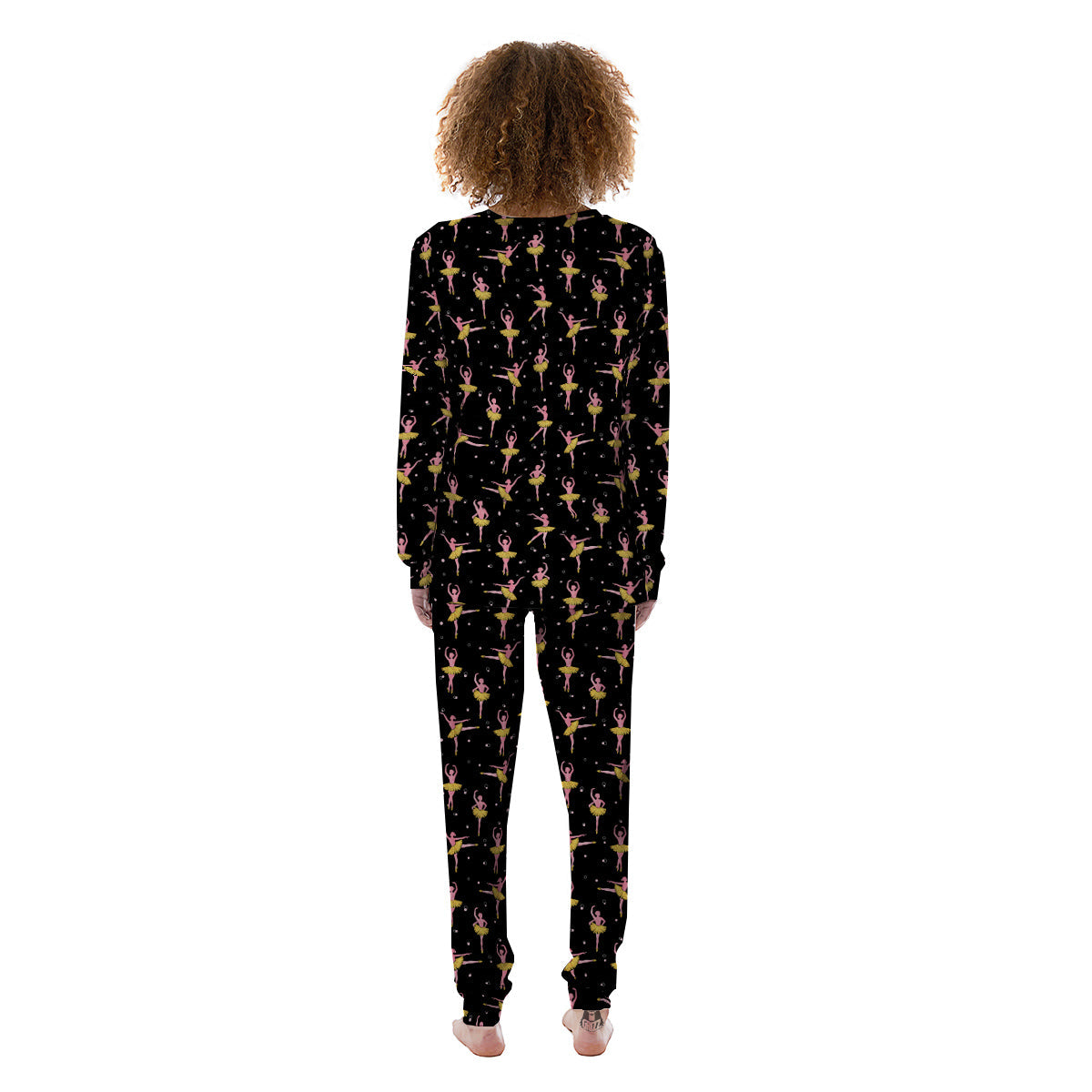 Ballet Dancing Print Pattern Women's Pajamas-grizzshop