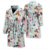 Ballet Girl Pattern Print Men Long Robe-grizzshop