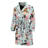 Ballet Girl Pattern Print Men Long Robe-grizzshop