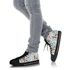 Ballet Girl Pattern Print Men Women's High Top Shoes-grizzshop