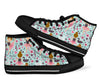 Ballet Girl Pattern Print Men Women's High Top Shoes-grizzshop