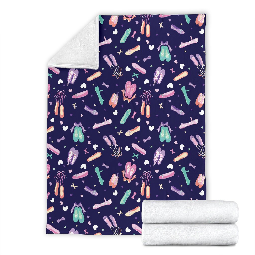 Ballet Pattern Print Blanket-grizzshop