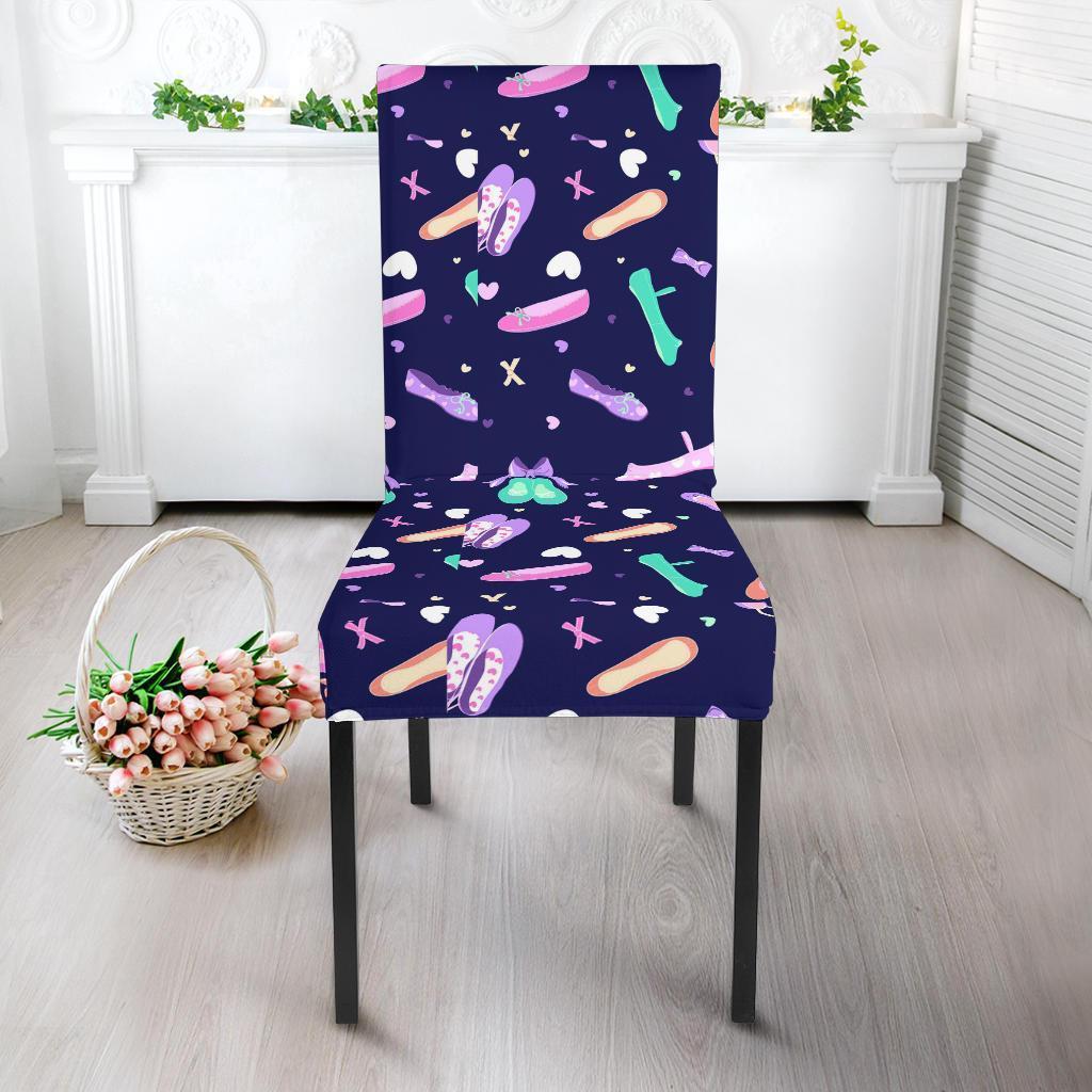 Ballet Pattern Print Chair Cover-grizzshop