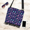 Ballet Pattern Print Crossbody Bags-grizzshop