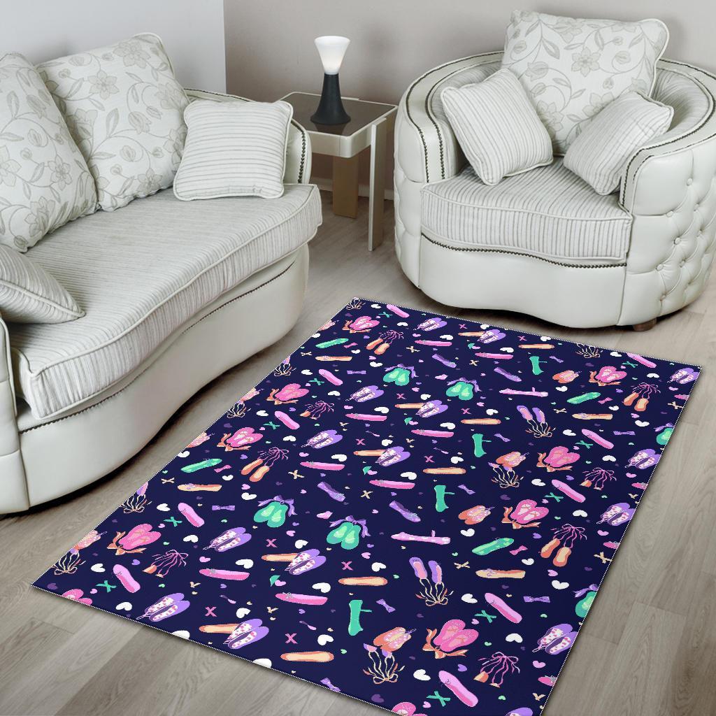 Ballet Pattern Print Floor Mat-grizzshop