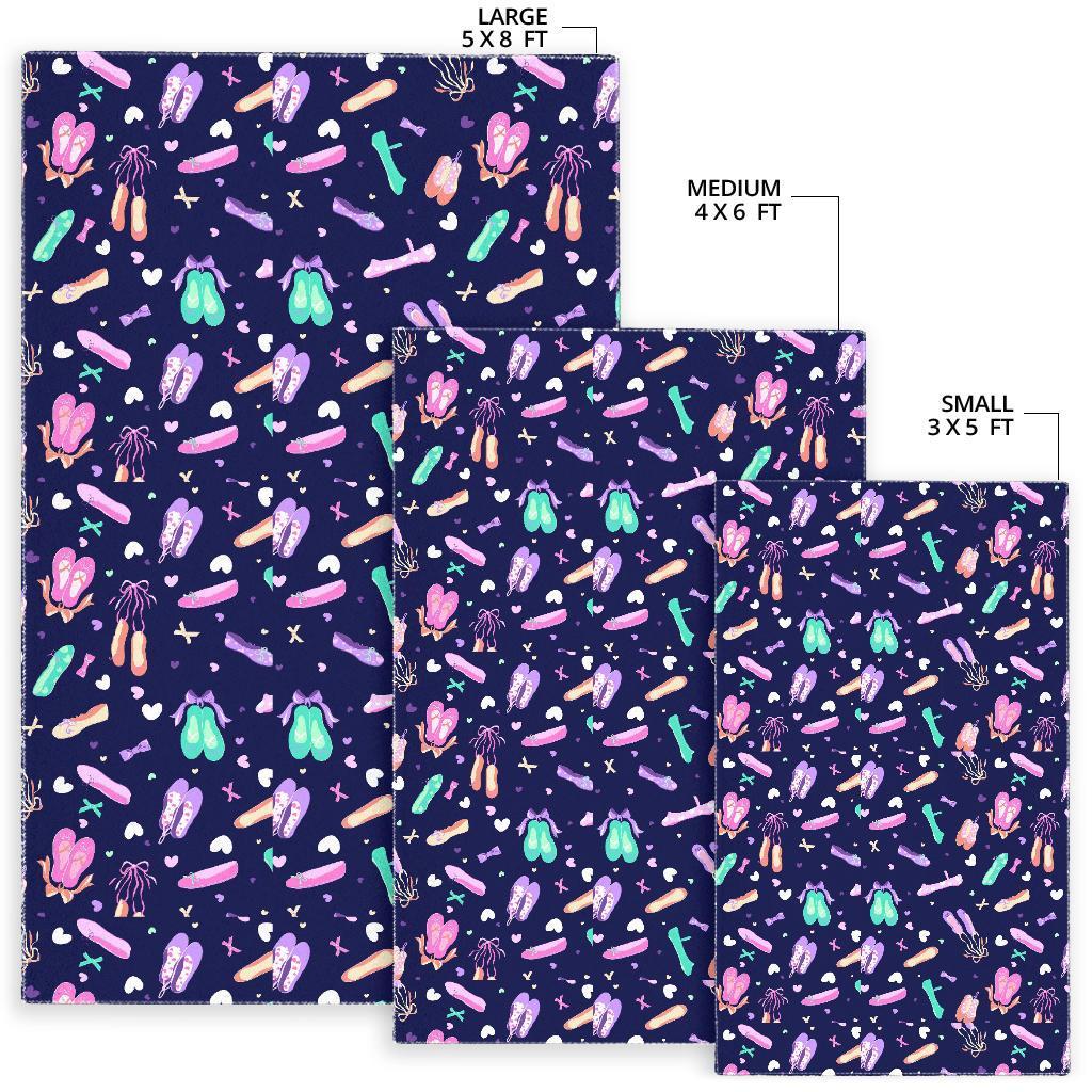 Ballet Pattern Print Floor Mat-grizzshop