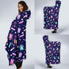 Ballet Pattern Print Hooded Blanket-grizzshop