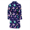 Ballet Pattern Print Men Long Robe-grizzshop