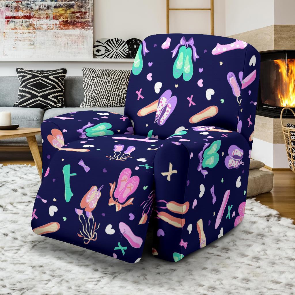 Ballet Pattern Print Recliner Cover-grizzshop