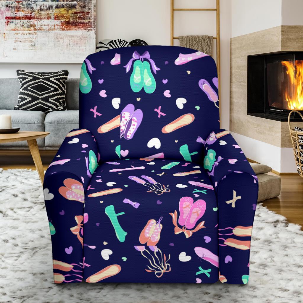 Ballet Pattern Print Recliner Cover-grizzshop