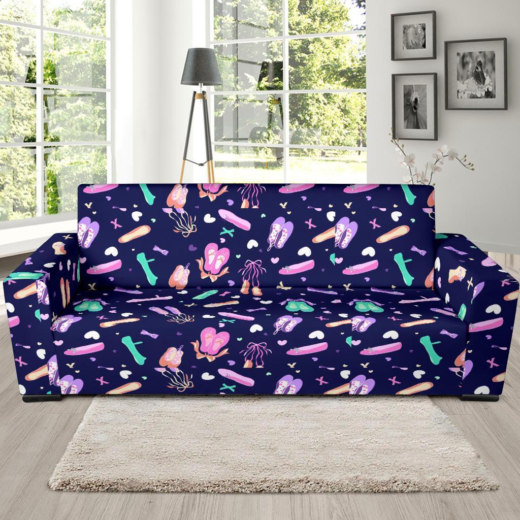 Ballet Pattern Print Sofa Covers-grizzshop