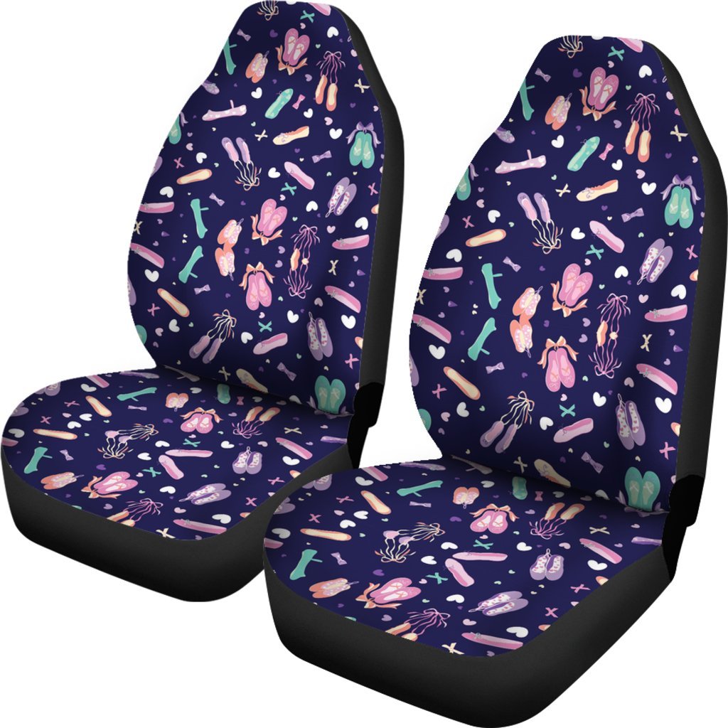 Ballet Pattern Print Universal Fit Car Seat Cover-grizzshop