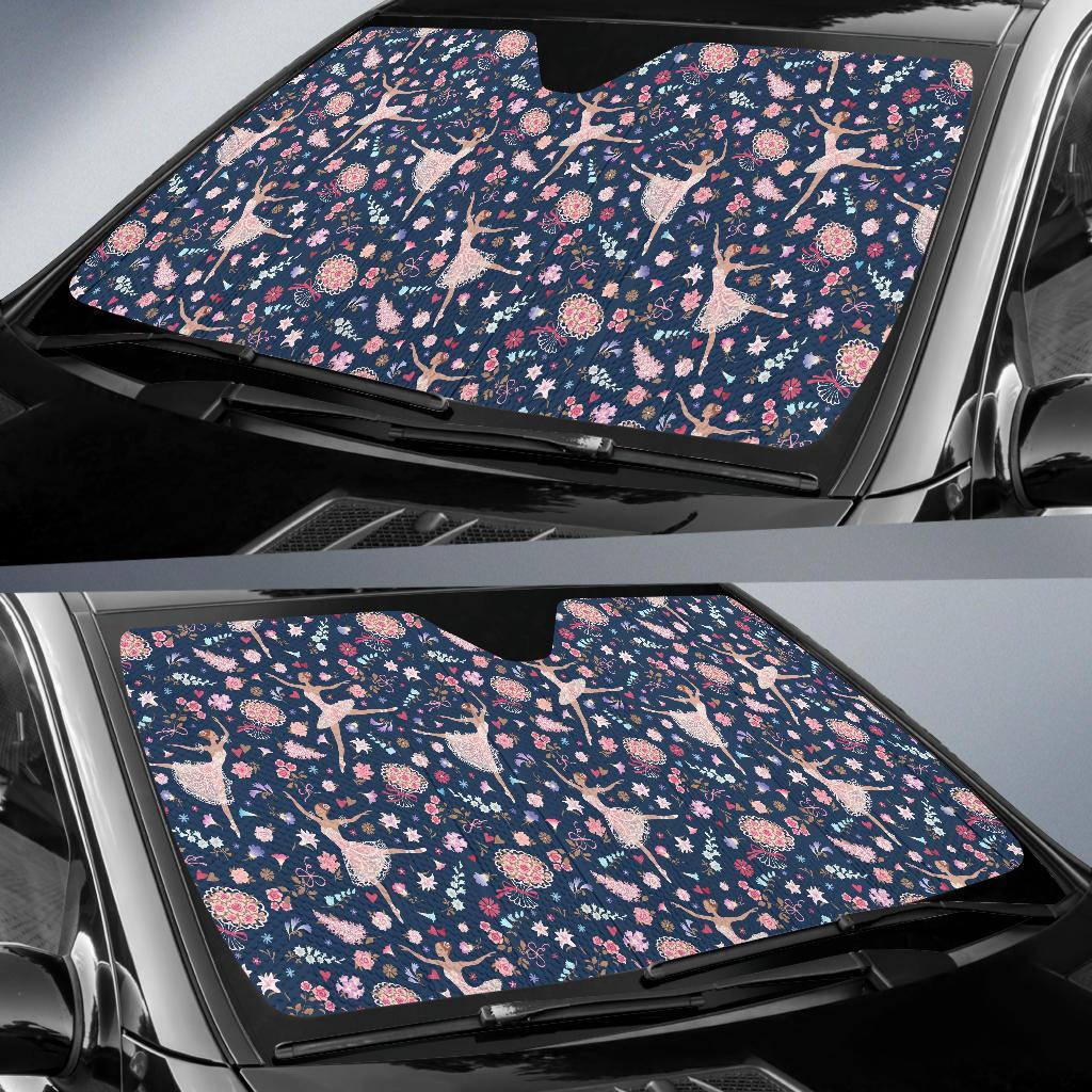 Ballet Print Pattern Car Sun Shade-grizzshop