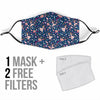 Ballet Print Pattern Face Mask-grizzshop