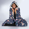 Ballet Print Pattern Hooded Blanket-grizzshop